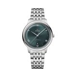 OMEGA De Ville Prestige 40mm, Green Dial, Self Winding Movement, Steel Bracelet Watch 43410402010001