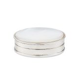 Silver Mother of Pearl Pill Box