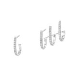 Messika 18k Gold Multi-Creoles Gatsby Diamond Earrings