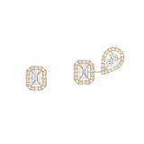 18k Gold My Twin 1+2 Diamond Earrings