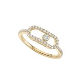 Messika 18k Gold Move Uno Pavee LM Diamond Ring