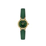 Lovely Round 19.5mm, Green Dial, Quartz, Leather Strap Watch