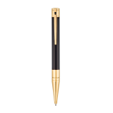 S.T. Dupont D-Initial Ballpoint Pen Black Golden Chrome Finish