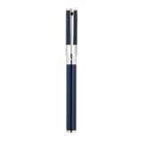 S.T. Dupont D Initial Rollerball Pen - Blue & Chrome