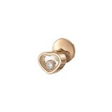 My Happy Hearts 18k Rose Gold Diamond Single Earring
