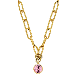 Lisanna Gold Rose Pendant Necklace