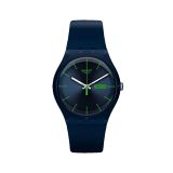 New Gent BLUE REBEL 41mm, Round Blue Dial, Quartz, Blue Case, Blue Strap Watch