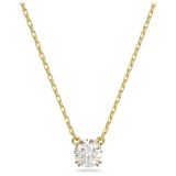 Swarovski Gold-Tone Plated Round Cut White Zirconia Constella Pendant Necklace 