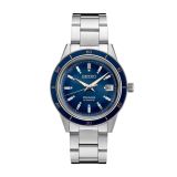 Seiko Style 60s, Presage 40.8mm, Blue Dial, Automatic Movement, Stainless Steel Case, Stainless Steel Bracelet Watch SRPG05J1