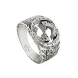 Interlocking Sterling Silver Paisley Ring