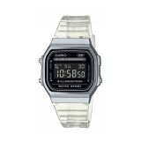 Vintage 39.4mm x 36.3mm Black Dial Quartz Movement Clear Resin Strap Watch