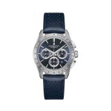 Jazzmaster Performer 42mm, Blue Dial, Automatic Movement, Stainless Steel Case, Blue Leather Strap Watch