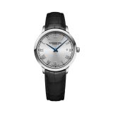 Toccata Classic 39mm, Silver Dial, Quartz Movement, Stainless Steel Case, Black Leather Strap Watch