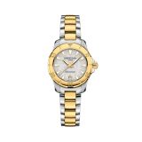 DS Action Lady 29mm Silver Dial Quartz Two Toned Watch