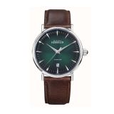 Herbelin Inspiration Automatic 40mm, Green Dial, Stainless Steel Case, Brown Leather Strap Watch 1647AP16BR