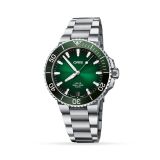 Aquis Date Calibre 400 43.5mm Green Dial Automatic Movement Stainless Steel Case Stainless Steel Bracelet Watch