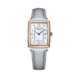 Toccata 22.6 x 28.1mm, Mother Of Pearl Diamond Dot Dial, Quartz Movement, Stainless Steel Case, Satin Strap Watch