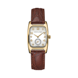 Hamilton 27mm qtz Brn trap Arabic silver