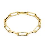 Link to Love 18k Yellow Gold Paper Clip Bracelet