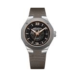 Baume et Mercier Riveira 39mm Grey Dial Automatic Rubber Bracelet Watch