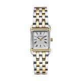 Art Deco 20.3x24.4mm, Silver Dial, Quartz Movement, Stainless Steel & Gold PVD Watch