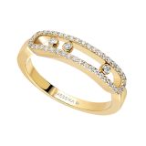 Yellow Gold Baby Move Pavé Ring