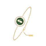 Yellow Gold Lucky Move SM Malachite Bracelet