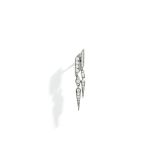 Anyway Double Drops Diamonds & Silver Earring