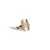 Petite My Way Half Paved & Pink Gold Ring