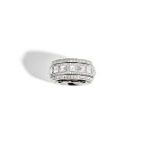 Statement Paris Rockaway Spinner Diamonds & Silver Ring