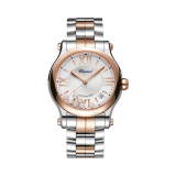 Happy Sport 36mm, Silver Dial, Automatic Movement, Ethical Rose Gold &  LUCENT STEEL™ Watch
