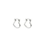 Juvi Silver For Always Heart Huggies Earrings