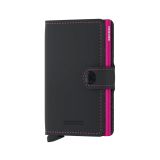 Miniwallet Matte Black & Fuchsia