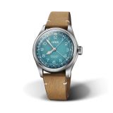 Big Crown X Cervo Volante 38mm Green Dial Automatic Movement Stainless Steel Case Brown Leather Strap Watch