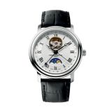 Photo of the Frederique Constant Classics Heart Beat 40mm Automatic Watch with Silver Dial, Stainless Steel Case & Leather Strap – FC-335MC4P6