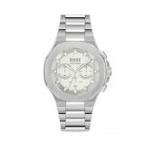 Tapper 45mm Silver Dial Quartz Movement Stainless Steel Bracelet Watch