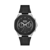 Tapper 45mm Black Dial Quartz Movement Leather Strap Watch