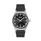 Candor 41mm Black Dial Quartz Movement Leather Strap Watch