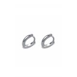 CARAT London Alix White Gold Plated Small Hoop Earrings