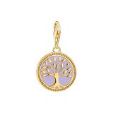 Thomas Sabo Tree of Live Gold Plated Purple Charm