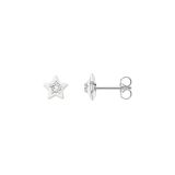 Thomas Sabo White Star Sterling Silver Crystal Stud Earrings