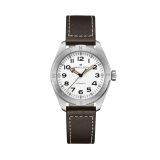 Khaki Field Expedition Auto 41mm, White Dial, Automatic Movement, Stainless Steel Case, Brown Leather Strap Watch