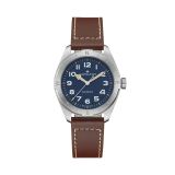Khaki Field Expedition Auto 41mm, Blue Dial, Automatic Movement, Stainless Steel Case, Brown Leather Strap Watch