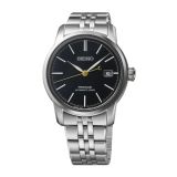 Seiko Deep Black Urushi Lacquer, Presage 40.2mm, Black Dial, Automatic Movement, Stainless Steel Case, Stainless Steel Bracelet Watch SPB405J1