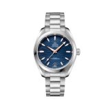 Seamaster Aqua Terra 150mm 34mm, Blue Dial, Seld Winding Movement, Steel Case, Steel Bracelet Watch