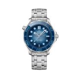 OMEGA Seamaster Diver 300m 42mm, Blue Dial, Self Winding Movement, Steel Case, Steel Bracelet Watch 21030422003003