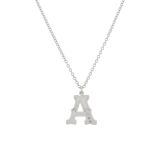 Just My Type Letter A Necklace in Sterling Silver