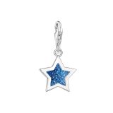Thomas Sabo Blue Star Sterling Silver Crystal Charm