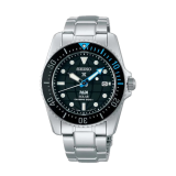 Seiko PADI Special Edition Prospex 38.5mm, Black Dial, Solar Quartz Movement, Stainless Steel Case, Stainless Steel Bracelet Watch SNE575P1