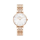 Petite Lumine 5-Link Melrose 28mm Rose Gold Dial Quartz Stainless Steel Watch